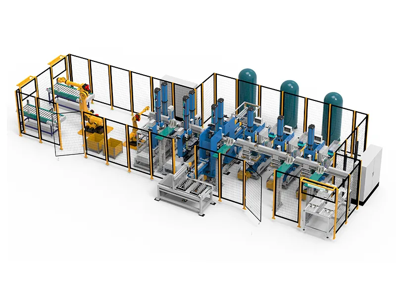 Automated Clinching Line for Air Conditioner Base Pan