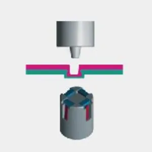 Round Clinching (Clinching Die With Fixed And Movable Segments)