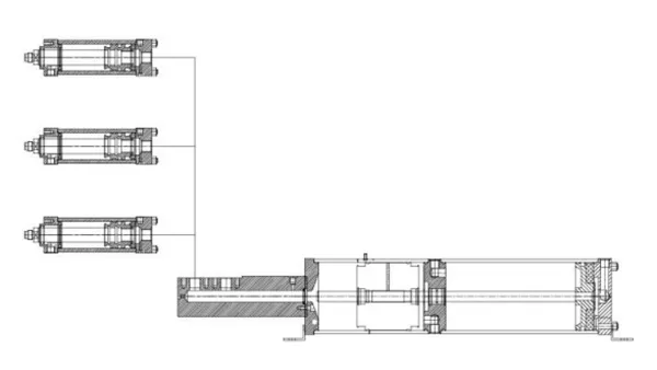 HZ Cylinder (Multiple Units) + HMPSxxx-xxx Intensifier